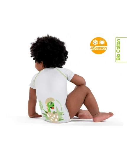 Body 0/36m Bio Cotone 4season Dinosauro Baby J Bimbi 1 Body 0/36m Bio Cotone 4season Dinosauro Baby J Bimbi