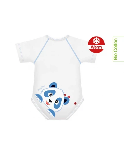 Body 0/36m Bio Cotone Warm Happy Bears Panda 1 Body 0/36m Bio Cotone Warm Happy Bears Panda