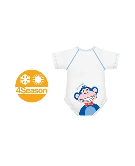 Body 0/36m Bio Cotton 4season Scimmia J Bimbi 1 Body 0/36m Bio Cotton 4season Scimmia J Bimbi