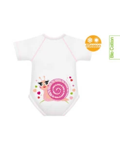Body 0-36m Bio Cotton 4season Slow Friends Chiocciola