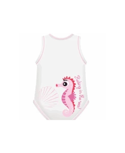 Body 0-36m Bio Cotton Summer Sealife Cavalluccio Marino