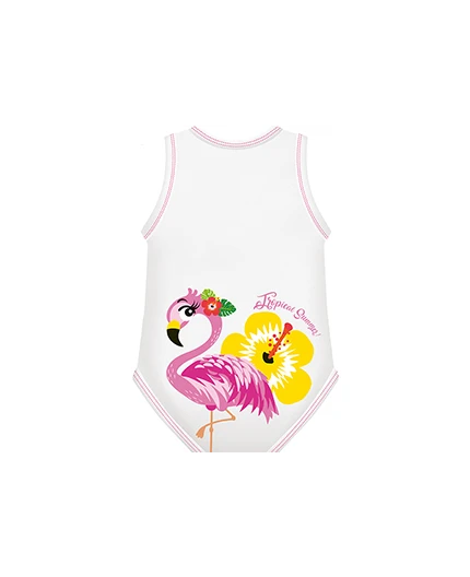 Body 0-36m Bio Cotton Summer Tropical Summer Fenicottero 1 Body 0-36m Bio Cotton Summer Tropical Summer Fenicottero