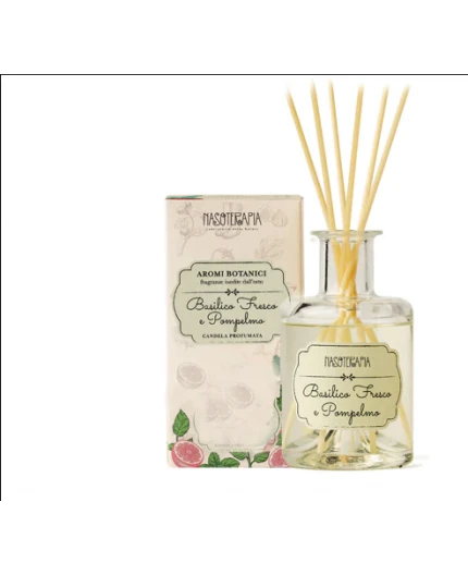 Diffusore Bastoncini 200 Ml Basilico Fresco Pompelmo 1 Diffusore Bastoncini 200 Ml Basilico Fresco Pompelmo
