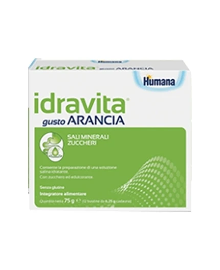 Humana Idravita Gusto Arancia 12 Bustine Da 6,25 G 1 Humana Idravita Gusto Arancia 12 Bustine Da 6,25 G