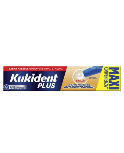 Kukident Plus Sigillo Anti Infiltrazioni Crema Adesiva Dentiere 57 G 1 Kukident Plus Sigillo Anti Infiltrazioni Crema Adesiva Dentiere 57 G