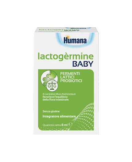 Humana Lactogermine Baby Gocce Flacone Da 7,5 G Con Tappo Serbatoioe Contagocce 1 Humana Lactogermine Baby Gocce Flacone Da 7,5 G Con Tappo Serbatoioe Contagocce