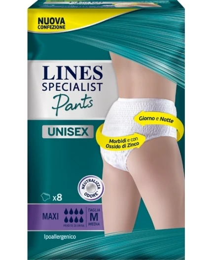 Pampers® Lines Specialist Pants Maxi M X 8 Pannolone Mutandina Indossabile Come Normale Biancheria Tipo Pull-on 1 Pampers® Lines Specialist Pants Maxi M X 8 Pannolone Mutandina Indossabile Come Normale Biancheria Tipo Pull-on