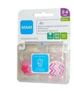 Mam Air Succhietto 2-6 Mesi Silicone Confezione Doppia