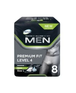 Mutandina Assorbente Maschile Tena Men Premium Fit Livello 4 Taglia Large 8 Pezzi