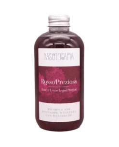 Nasoterapia Ricarica Diffusore Bastoncini Rosso Prezioso Rose' D'uva E Legni Pregiati 250 Ml