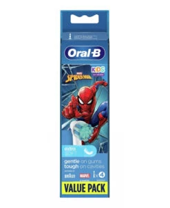 Oral B Oralb Kids Spiderman Testine Per Spazzolino Elettrico 4 Pezzi