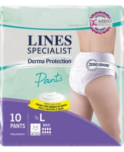 Pannolone Per Incontinenza Lines Specialist Derma Pants Maxi L 10 Pezzi