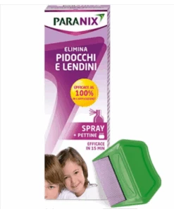 Paranix Spray Trattamento Antipediculosi 100 Ml + Pettine Regolamento Mdr