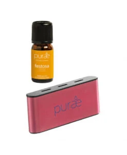 Purae Diffusore Auto Rosa Con Sinergia Festosa