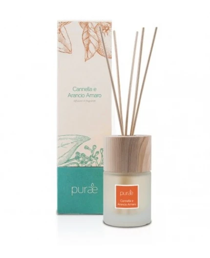 Purae Diffusore Bastoncini 100 Ml Cannella E Arancio Amaro 1 Purae Diffusore Bastoncini 100 Ml Cannella E Arancio Amaro